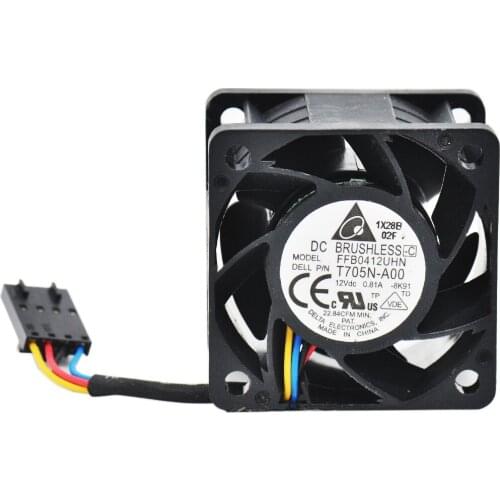 NEW Original Delta FFB0412UHN 4028 40MM server fan Big power Cooling fan 12V 0.81A with 4pin PowerEdge R210 0T705N 0N229R