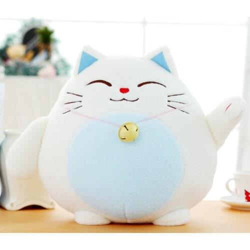18cm Lucky Cat Plush Animal Doll Toy Lucky Cat Plush Toy Plush Lucky Cat Car Decoration Gift J0589