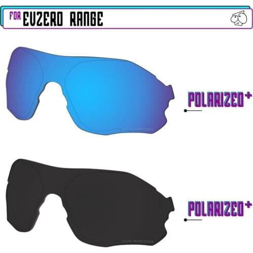 EZReplace Polarized Replacement Lenses for - Oakley EVZero Range Sunglasses - BlackPPlus-BluePPlus