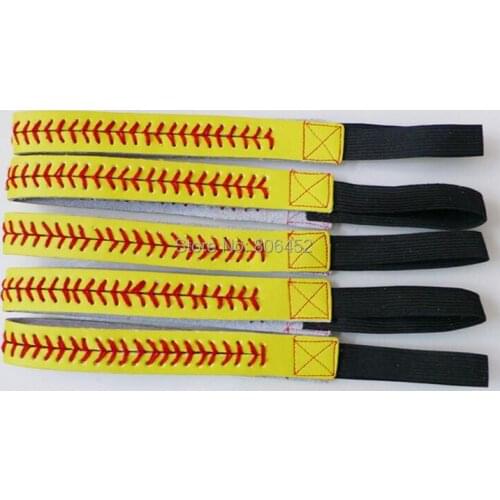 Softball Headbands Seamed Leather Baseball Fast Pitch Hair Bands Bandage On Head Gum For Hair Scrunchy