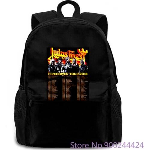 JUDAS PRIEST FIREPOWER TOUR DATES Printed New Style women men backpack laptop travel school adult student