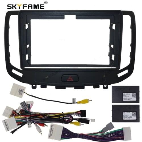SKYFAME Car Frame Cable For INFINITI Infiniti G SERIES G4 G25 G35 G37 2006-2013 Android Big Screen Dask Kit Fascia Frame Line