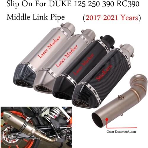 Slip On For DUKE125 250 390 DUKE RC390 2017 - 2021 Years
