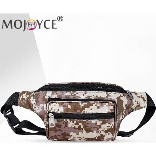 Camouflage Printing Messenger Bag Waist Packs Fashion Men Large Capacity Camouflage Nylon Pouch Phone Package Travel