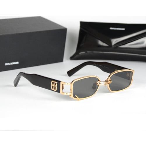 High quality New Fashion GM Luxury Brand square metal men women Sunglasses Gentle GW002 Acetate Polarized UV400 sunglasses