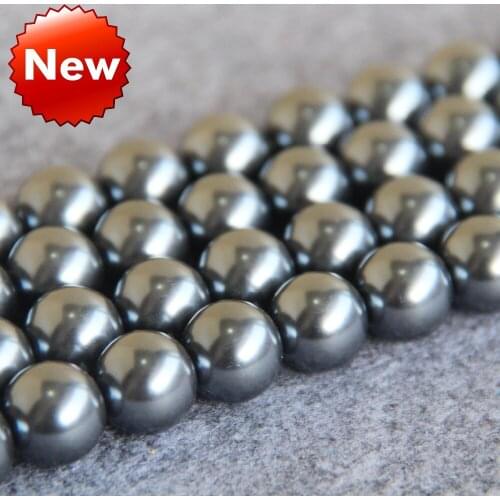2021 For Necklace&Bracelet 14mm Silvercolor Shell Pearl Beads DIY Gifts For Women Girl Loose Beads Jewelry Making Design 15inch