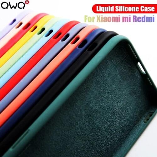 Liquid Silicone Case For Xiaomi Redmi Note 7 8 9S Pro K30 For Mi pocophone f1 x3 nfc m3 f2 Pro 9 10 Lite 9T Pro Shockproof Case