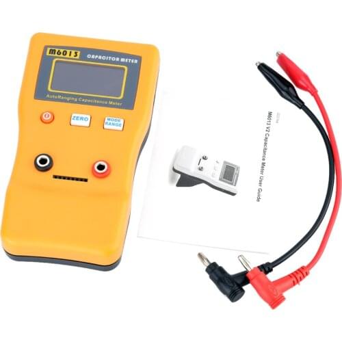 LCD High Precision Capacitor Meter M6013 Professional Measuring Capacitance High Resolution Resistance Capacitor Tester