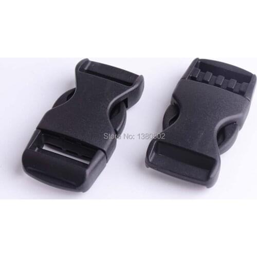 10pcs 53*25*8mm plastic buckles clips paracord for paracord bracelet black color strap clasp