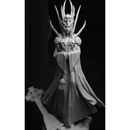 32mm Resin Model figure GK Elysabeta vampire Fantasy theme Unassembled and unpainted kit