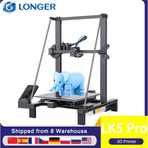 LONGER LK5 Pro FDM 3D Printer 90% Pre-Assembled 300x300x400mm with TMC2208 Ultra-Quiet Driver Filament Detector Resume Printing