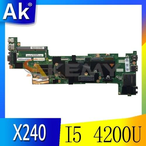 Akemy Suitable For Lenovo Thinkpad X240 Laptop Motherboard CPU I5 4200U Test Work FRU 04X5170 04X5146 04X5147 04X5158 04X5159