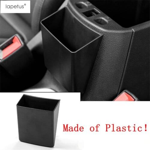 Lapetus Accessories Fit For Jeep Compass 2017 - 2020 Central Armrest Storage Pallet Container Box Molding Cover Kit Trim