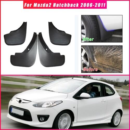 Car Mud Guards For Mazda 2 Hatchback 2008 2009 2010 2011 2012 2013 Splash Guards Over Fender Kit Car Styling Fender Accessories