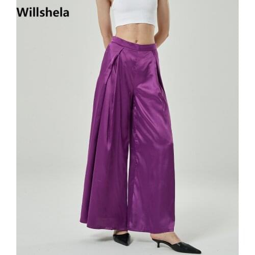 2021 Pants Women Wide leg Vintage Fashion Hight-waist Casual Cozy loose trousers women y2k pantalon pour femme