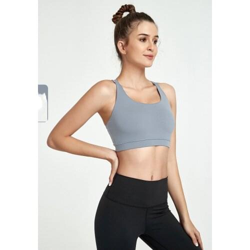 Backless Bra New Sports Underwear Shockproof Sleeveless Vest Beauty Back Sports Quick-drying Breathable Fitness Yoga Clothes