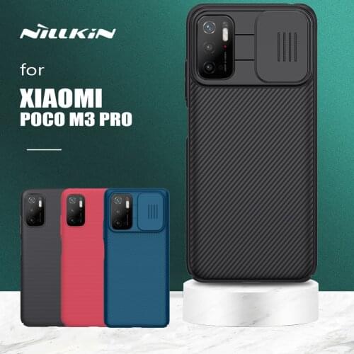 Nillkin for Xiaomi Poco M3 Pro 5G Camshield Slide Camera Protection Back Cover Frosted Shield for Xiaomi Poco M3 Pro 5G Cases