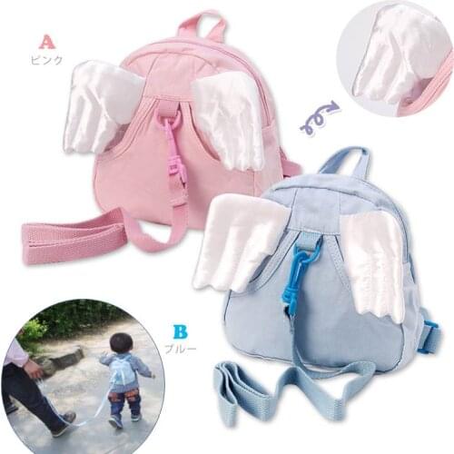 Children School Cute Angle Wing Carrier Backpack Kids Safety Leashes Learning Walk Bag Baby Anti-loss Harness&Leashes Bags