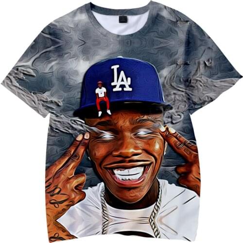 Dababy Rapper Cool Streetwear Adult Kids T-shirt 3D Tee 2021 New Boys/ Teenage Short Sleeve Casual Summer Dababy Rapper Tshirt