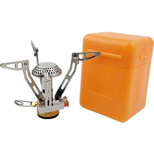 Mini Camping Stoves Cooker Burners Folding Outdoor Gas Stove Portable Furnace Cooking Picnic Split Stoves Ultralight Gas Burners