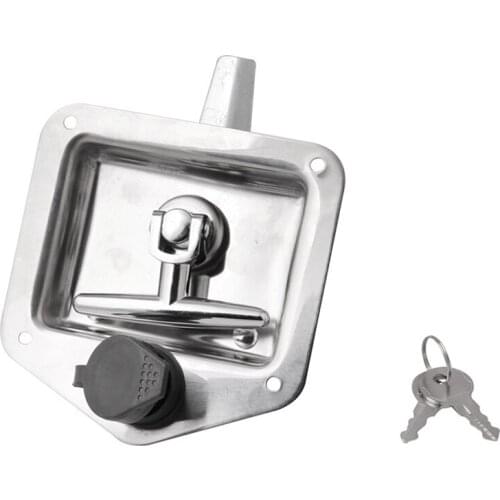 Stainless T Latch Tool Lock Underbody Box Wrecker Pickup Flatbed RV Work Truck Bed