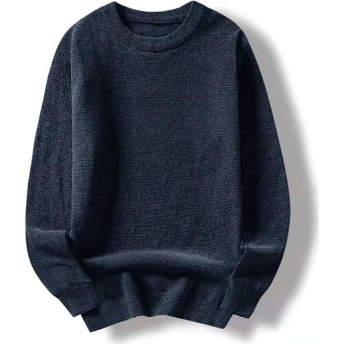 Non-Iron MenS Grey Sweaters Spring Autumn Winter Clothes 2021 Pull OverSize 5XL 6XL 7XL 8XL Classic Style Casual Pullovers