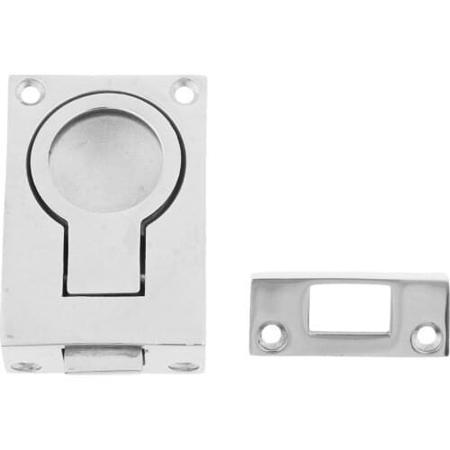 Polished Stainless Steel Hardware Flush Fitting Lifting Pull Hatch Lift Ring Handle 2.24 x 1.57 x 0.47