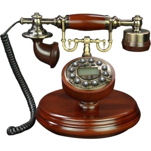 Clear Chime Retro Landline Phone Corded Old Fashion Antique Landline Telephone With Smart Backlight For Home Hotel Office Decor