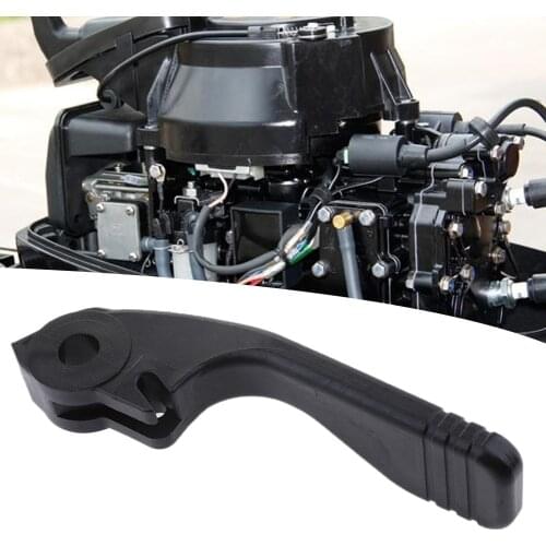 Outdoor 2 Stroke Marine Gear Shift Lever Durable Outboard Engine Universal Plastic Boat Easy Install Black For Yamaha 9.9HP