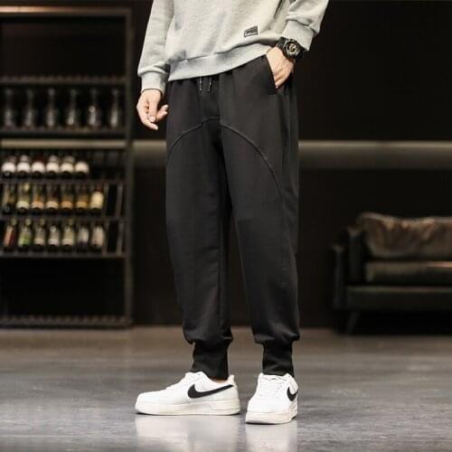 Chinese Style Harem Jogger Pants Men Cotton Linen Sweatpants Trousers Men Casual Lightweight Spring Summer Men Joggers