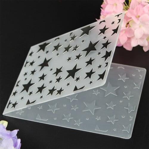 EMBOSSER Plastic Embossing Folders For Scrapbooking Stencils Litter Stars CRAFT SUPPLIES DIY Album Card Making Template Mold