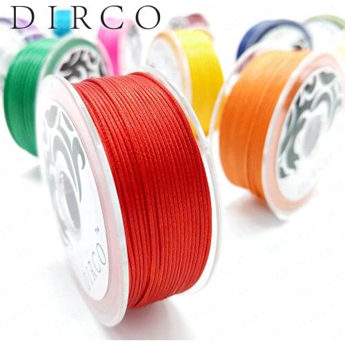 Wax Cotton Cord 0.5mm 40M/Roll For Jewelry Making Bracelet Wire Beading Cords Braided String Waterproof Thread Line Finding Cord