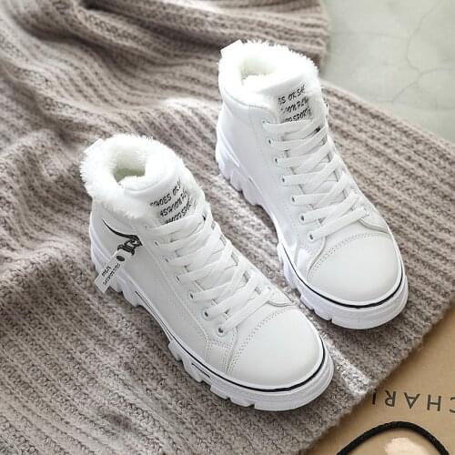 Winter Women Shoes 2021 New Lace Up Womens Snow Ankle Boots Waterproof Warm Platform Winter Boots Fashion Woman Footwear