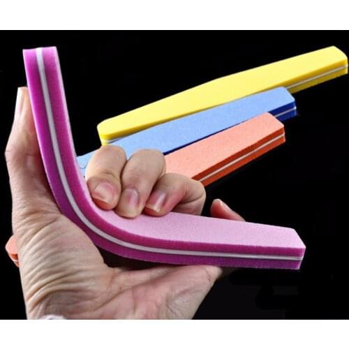 1PC Nail Files Art Sanding Sponge 100/180 Polish Sandpaper Buffer Beauty Tools Diamond Spong Block Polissoir Ongles Nail Tools