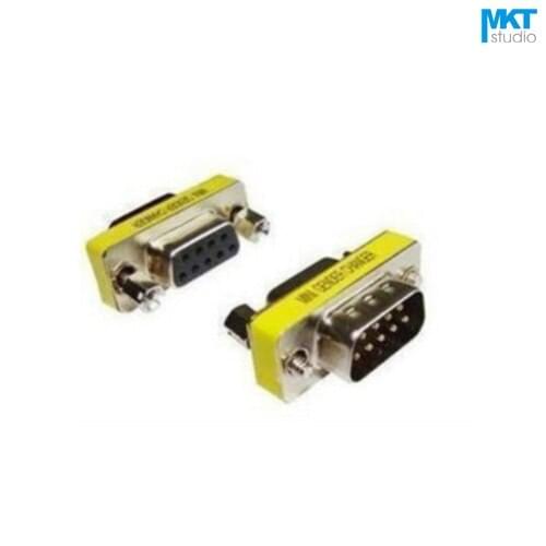 10Pc 9 Pins D-Sub DB9 RS232 VGA Male to Female Connector Adapter Extender Plug