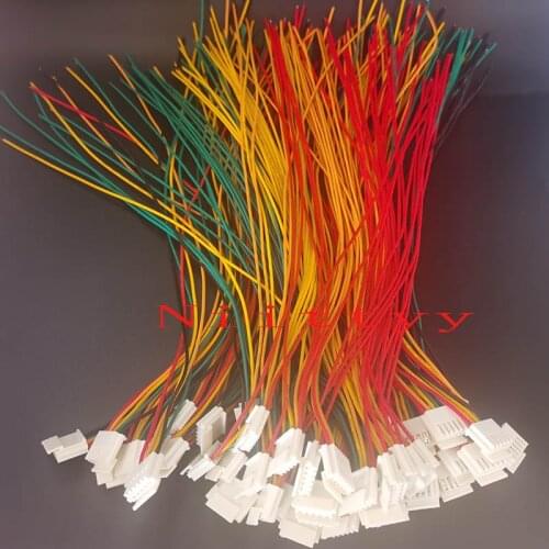 100PCS terminal female connector with 5 pin plug Cable joystick /button wires For Arcade Game Machines Accessories