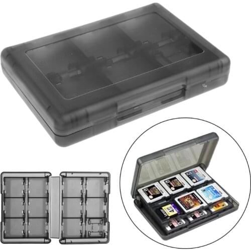 28-In-1 Black Game Card Case Holder Cartridge Storage Box for nintendo DS 3DS