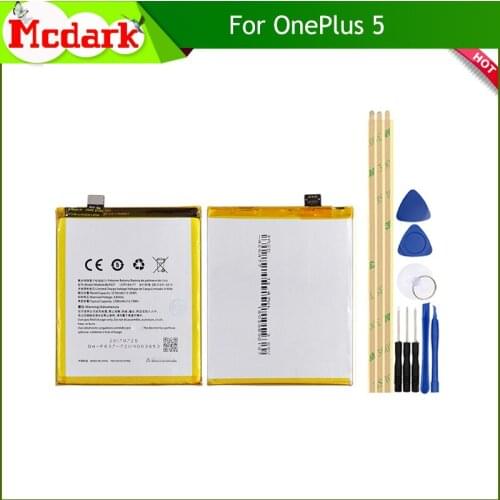 Mcdark BLP637 Battery For OnePlus 5 One Plus 5 Battery Replacement High Quality 3210mAh Back Up Bateria+tools