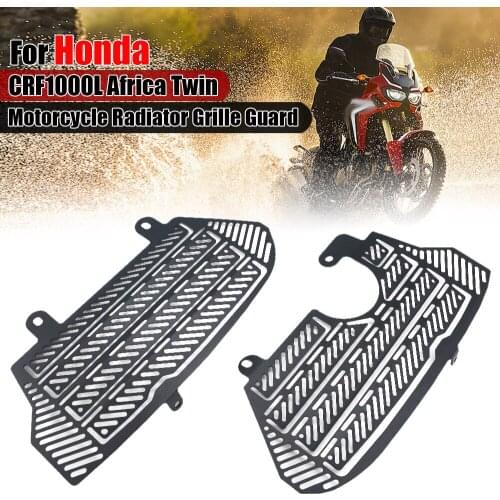 For HONDA CRF1000L Africa Twin CRF 1000L Adventure Sports Motorcycle Aluminum Radiator Grille Guard Protection Cover 2016-2019
