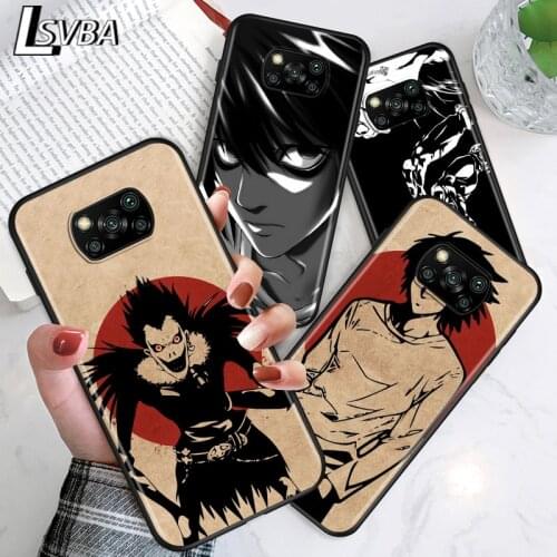 Anime death note For Xiaomi POCO F1 M3 X2 X3 NFC F2 M2 Pro Mi Mix 3 Play A3 A2 A1 lite 6 CC9 CC9E Phone Case