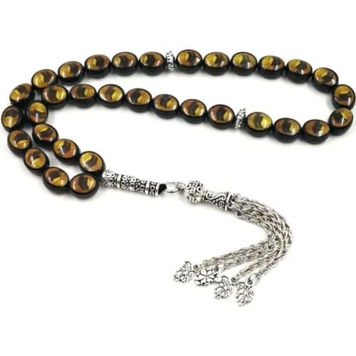 New Style Tasbih Kaaba pattern Yellow white black 3 colors tasbeeh Islamic 33 prayer beads Muslim rosary Man or Women Misbaha
