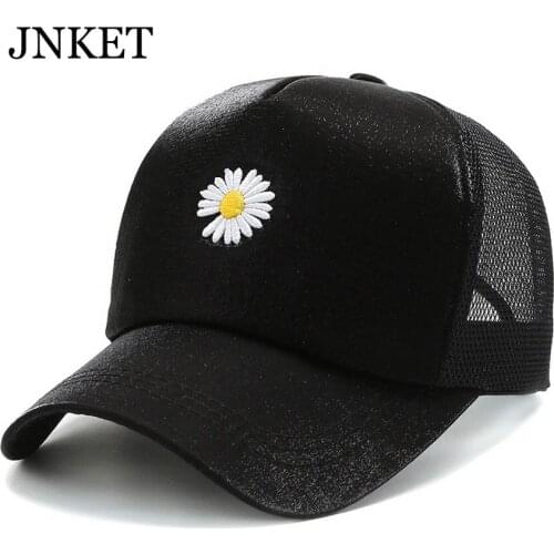 JNKET New Unisex Mesh Baseball Cap Embroidery Baseball Hat Summer Hat Adjustable Snapback Hats Casquette