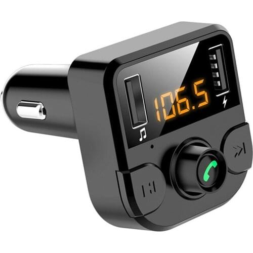 MAYITR 1pc Portable bluetooth Wireless FM Transmitter Dual USB Car Charger Handsfree LCD Radio MP3 Player Car Kit
