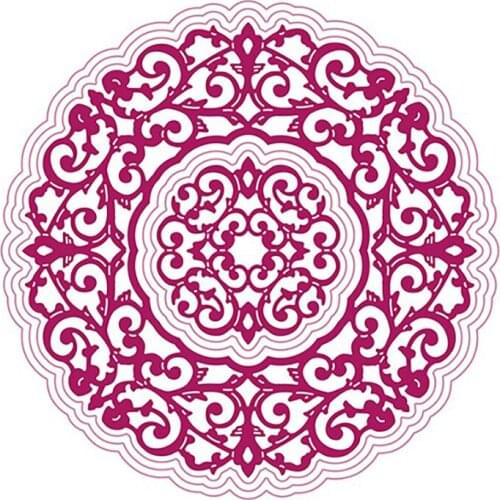 Round Flower Lotus Leaf Metal Cutting Dies 2021 New Diy Molds Scrapbooking Paper Making Die Cuts Crafts Template Handmade