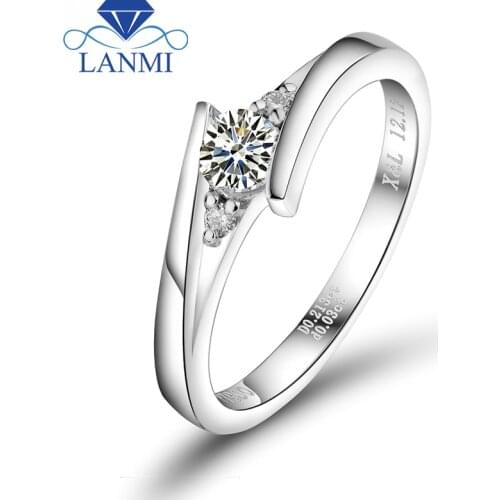Fashion!!! Natural halo 0.23ct Dia Engagement Wedding Band Platinum900 Gold Promised Ring for Women WU141