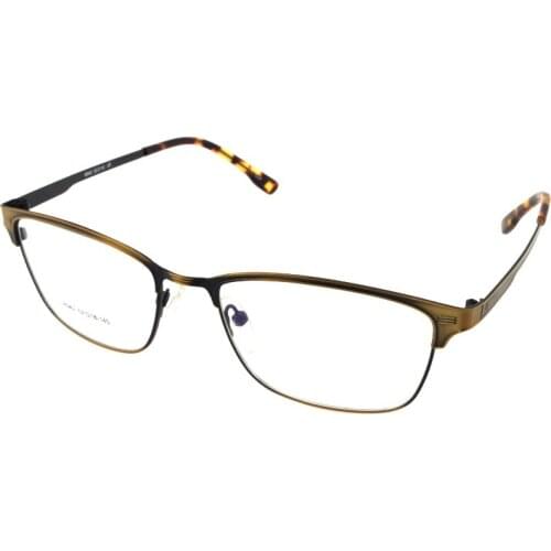 Titanium Alloy Brass Color Eyeglasses Frame Optical Custom Made Prescription Reading Glasses Progressive Photochromic +1 To +9