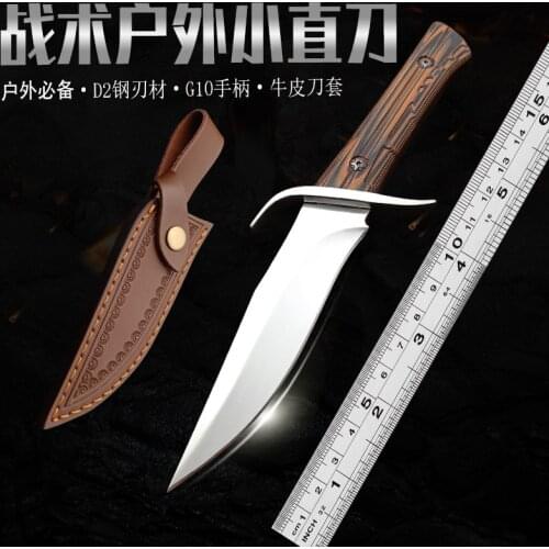 Messenger-Boyi Hunting Knife 8Cr18Mov Fixed Blade Knife Pocket Knife Outdoor Camping Hunting Jungle Survival Knife Sheath