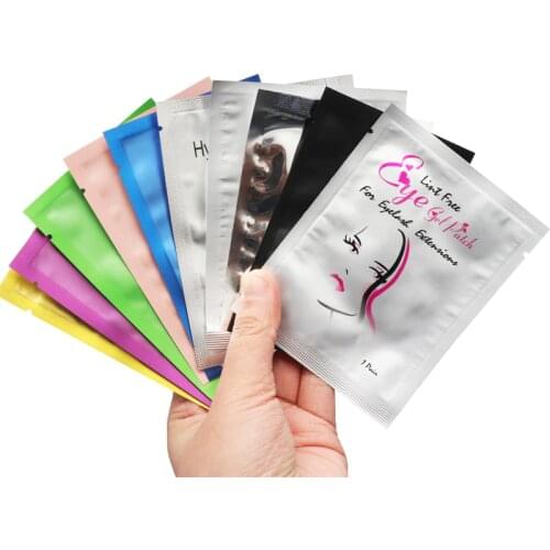 Wholesale 100 pairs Eyelash Pad Gel Patch Paper Patches Grafted Eye Stickers Eye Pads eyelash extension Women makeup tools