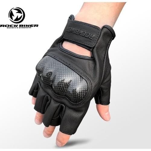 Genuine Leather Gloves Motorcycle Gear Gloves Motocross Motorbike Driver Protective Gear Racing Full Finger Glove Protector