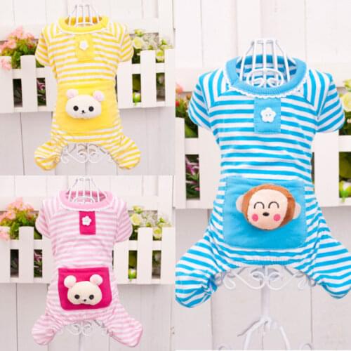 Dog Pajamas Jumpsuit Pet Sleepwear Small Dog Clothes Pyjama pijama perro Chihuahua Poodle Bichon Puppy Clothing Yorkie Costume